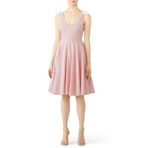 Hutch Stripe Lucy Dress Size 10 Red Seersucker Stripe Full Skirt